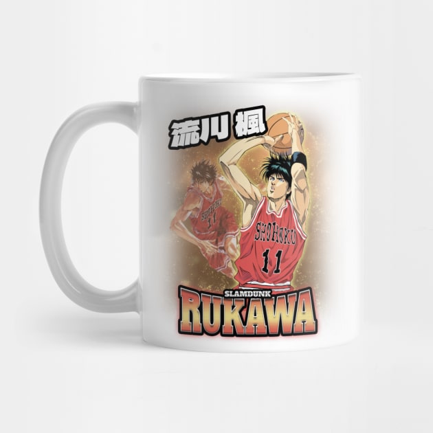 Rukawa Kaede - Offense Demon - Shohoku - Slam Dunk Basketball Character by OtaCrooks